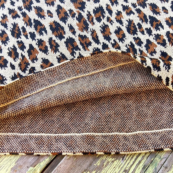 St John Leopard Santana Knit Tank Small - Picture 4 of 5